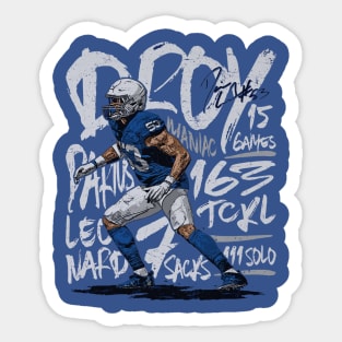 Darius Leonard Indianapolis DROY Sticker